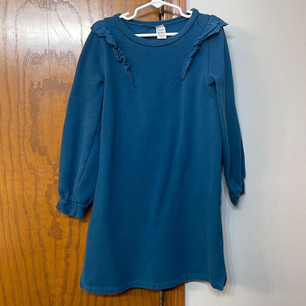 CARTERS UEC Girls Size 12 Crew neck blue sweater dress casual